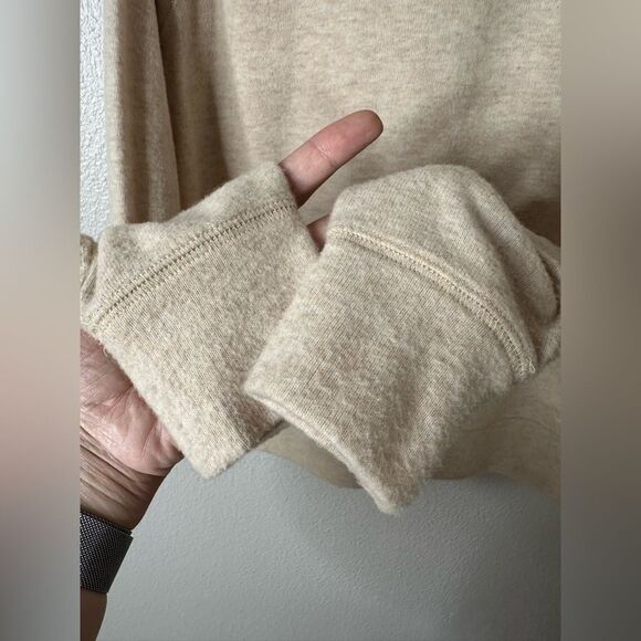 Vince Long Sleeve Raglan Pullover in Marzipan Sz S - Picture 8 of 8